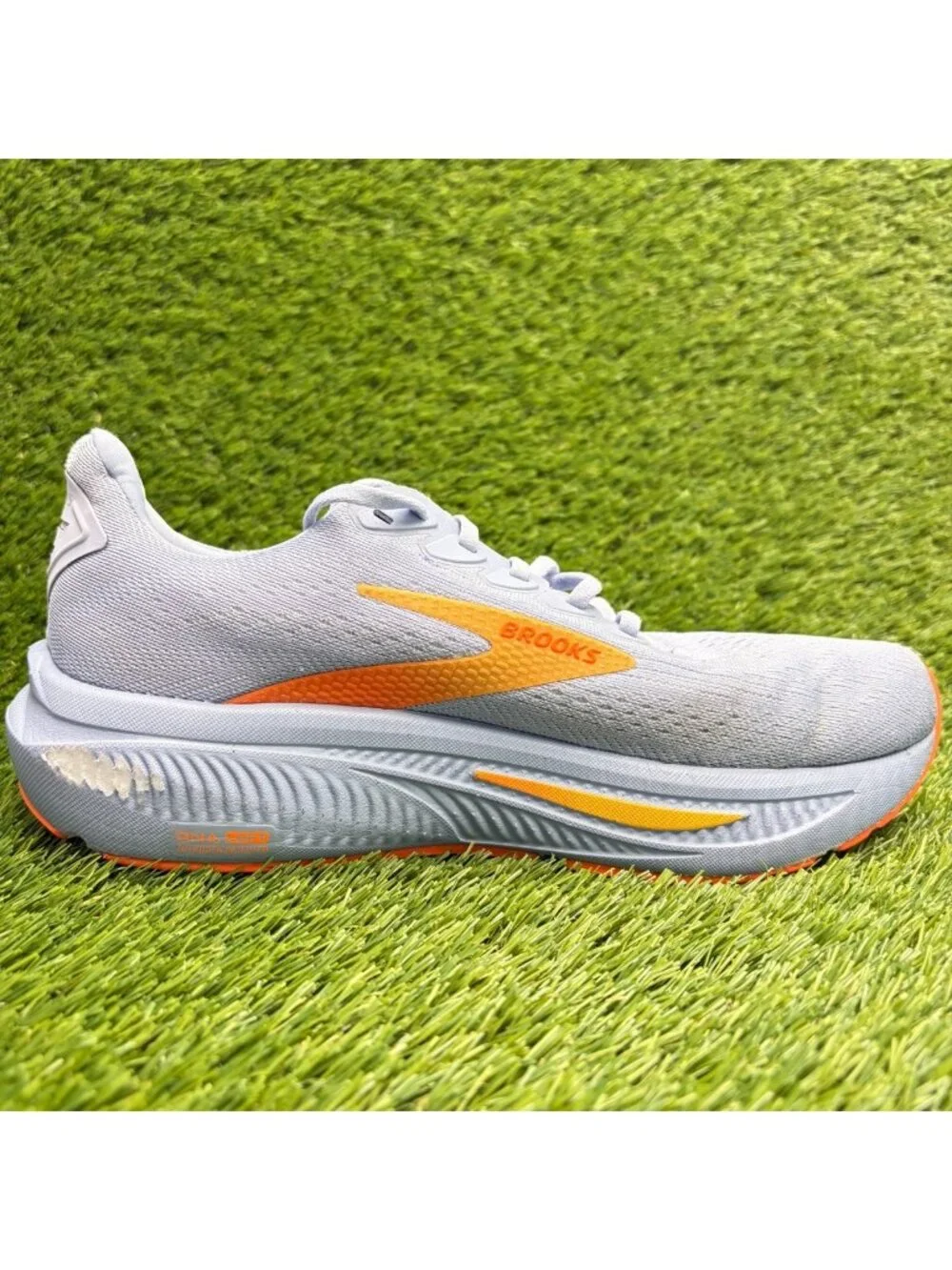 Brooks Ghost 17 Womens Size 9.5 Blue Orange Athletic Running Shoes Sneakers